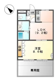 ロイヤルガーデンKⅡ【1階】の間取り