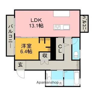 セジュールすえひろ【2階】の間取り