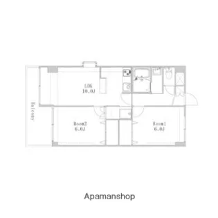 アーバンハイツ【2階】の間取り