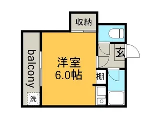 ブルーハイツ印田【1階】の間取り