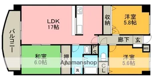 グランプラス西島【2階】の間取り
