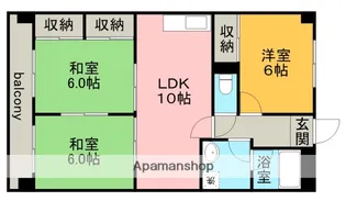 グランドール白旗【4階】の間取り
