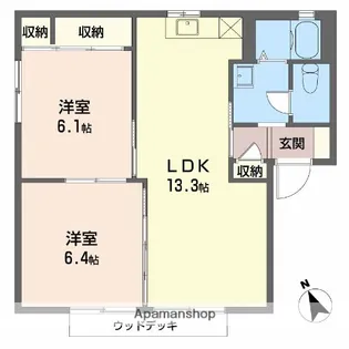 オルケスタ【1階】の間取り