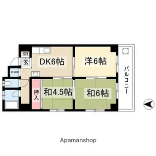 ロイヤル一宮【4階】の間取り