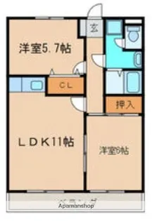 マンションムラテ【1階】の間取り