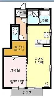 セジュール・ド・ヴァンズ B【1階】の間取り