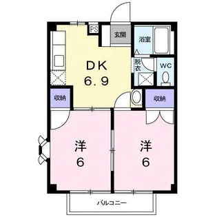 グランパス21【2階】の間取り