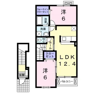 ミニョン【2階】の間取り