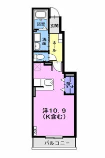 ラ・ヴィータ【1階】の間取り