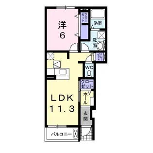 メゾン・ド・アルモニー【1階】の間取り