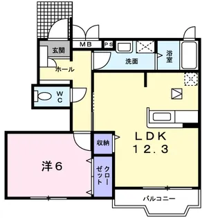 フォレスト・ケイ弐番館【1階】の間取り