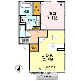 グランシャリオ【2階】の間取り
