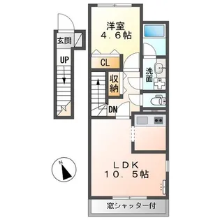 ヴェルジェⅠ【2階】の間取り