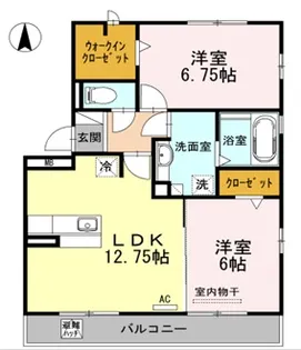 クライン ガルテン【1階】の間取り