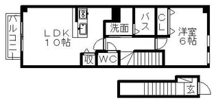 エル・シャロームA【2階】の間取り
