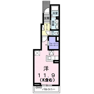 フラン カーサ 木曽川A【1階】の間取り