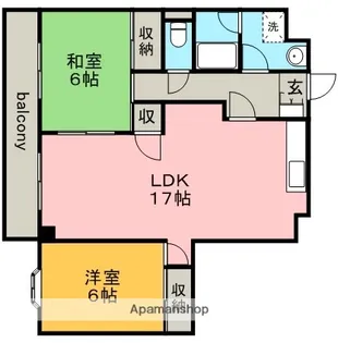 ブルーベル【3階】の間取り