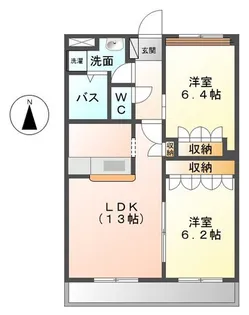 クオリティ パレス【2階】の間取り