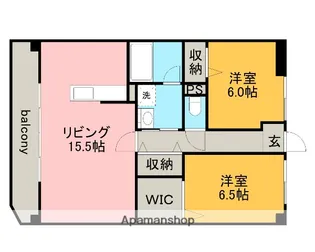 グリーンパレス西之森【2階】の間取り