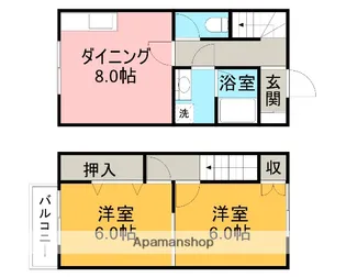 CENTRAL VILLAGE NO.1【1階】の間取り