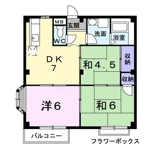 ニューシティ藤美【2階】の間取り