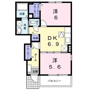 サニーグレイス Ⅳ【1階】の間取り