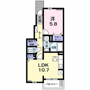 グランディオーソⅠ【1階】の間取り