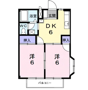 ファミール桂【2階】の間取り