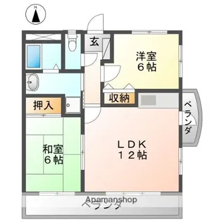 パークサイド野村【3階】の間取り