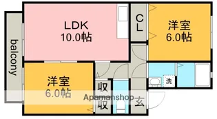 アンビション開明【1階】の間取り