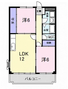 エステート豊【2階】の間取り