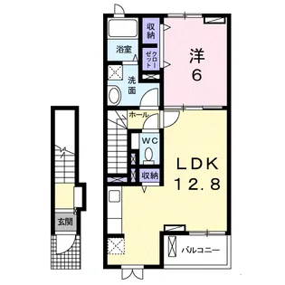 リヴィエ【2階】の間取り