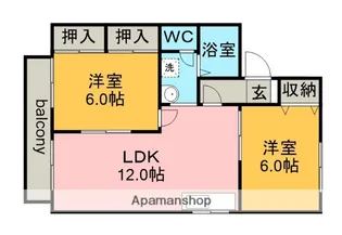 ハートホームイマエダ【2階】の間取り