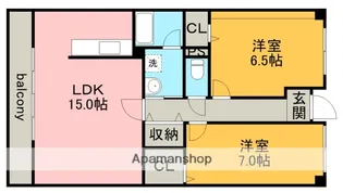 メルキュール開明【3階】の間取り