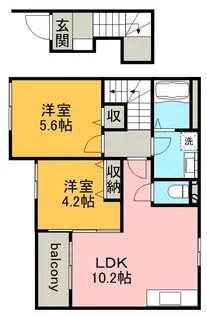 アグライア【2階】の間取り