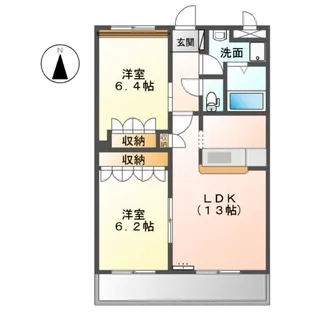 グリーンヒルズ【1階】の間取り