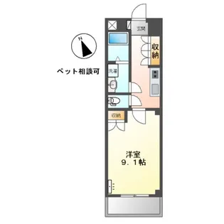 フォレスト宮西【2階】の間取り