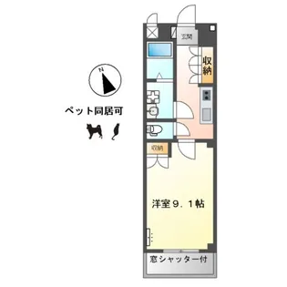 フォレスト宮西【1階】の間取り