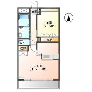 リバーサイド雅【3階】の間取り