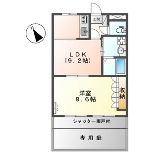ロイヤルガーデンKⅡ【1階】の間取り