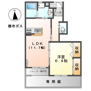 パーク 絆【1階】の間取り