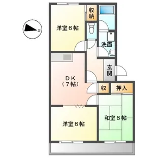 パークヒルズ213【2階】の間取り