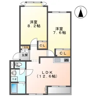 ベルソフィア【2階】の間取り