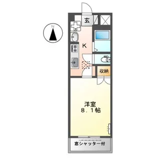 フレグランス富士【1階】の間取り