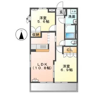 シャローム【2階】の間取り