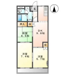 フォーシーズン【1階】の間取り