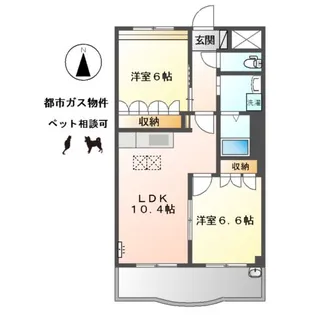 エム アスカ【1階】の間取り