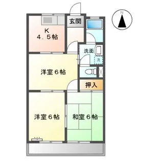 グリーンスクウェアG【2階】の間取り