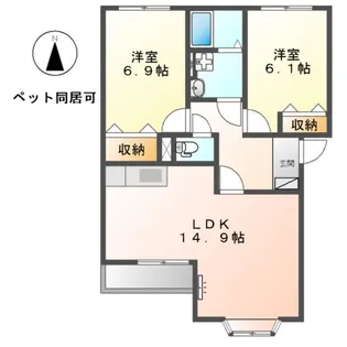 ガーディアン【2階】の間取り