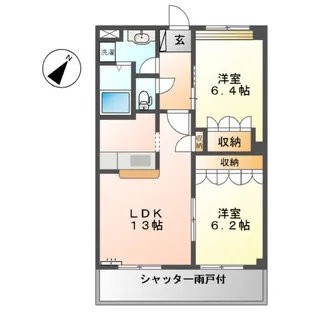 ハイツ ルミエール【1階】の間取り